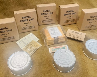 World War II Edible Rations - Partial Dinner Unit - Eat What World War II Soldier's Ate - Reenactor Impression Ration Kit