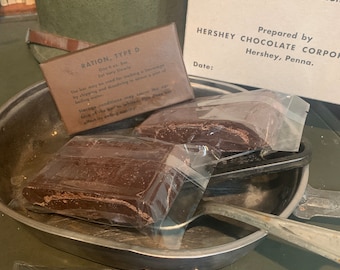 WWII US Army D Ration and Contents - Complete and Edible