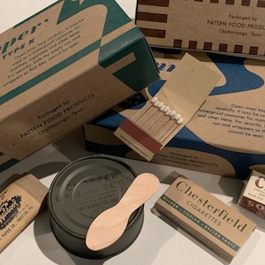WW2 Rations - Individual and Replacement Items for K and C Rations