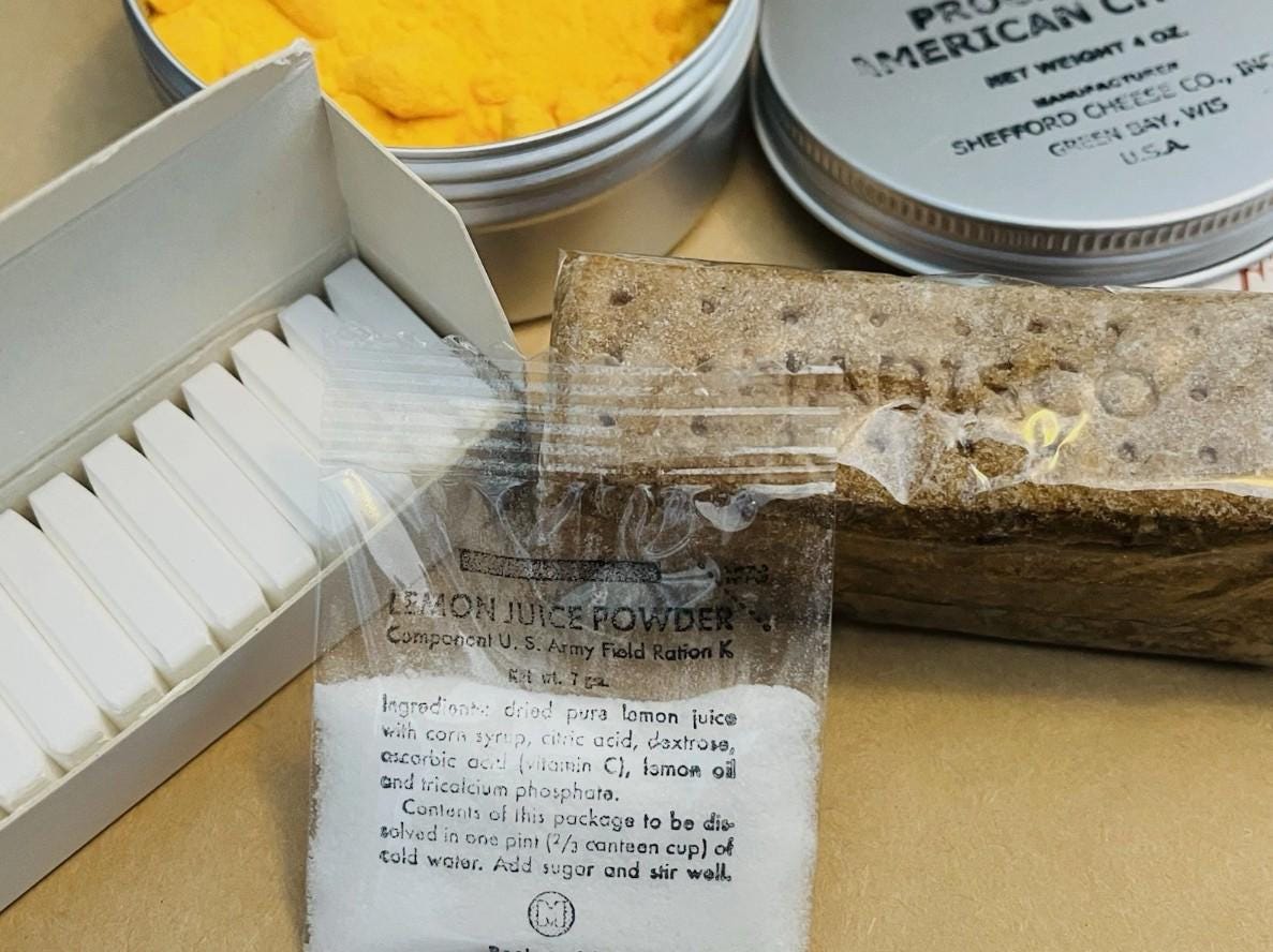 WWII US Army Early War K Ration Reproduction With Edible Contents - Etsy