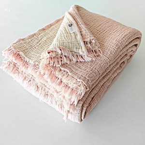Pink throw bed sale