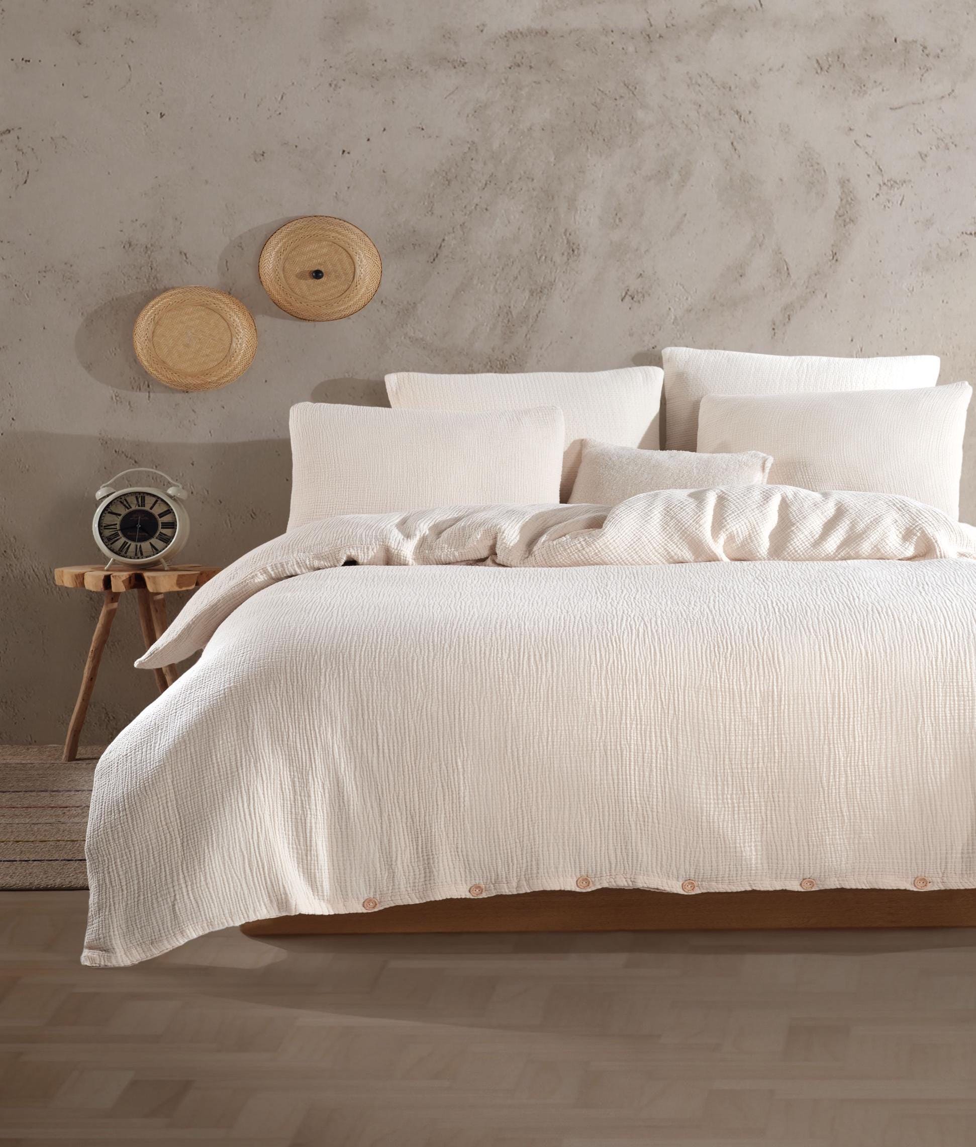 Buy Organic Muslin Duvet Cover Set, Customized 2 Layer Gauze Buy Organic Muslin Duvet Cover Set, Customized 2 Layer Gauze
