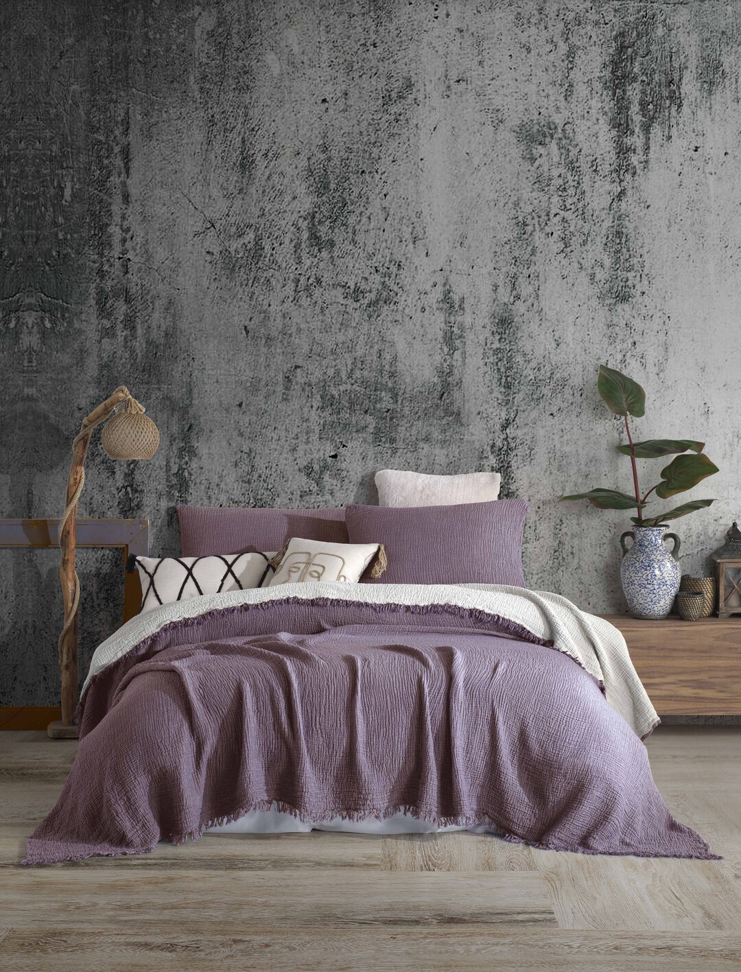 Muslin King Size OEKOTEX Certified Blanket, Gauze Muslin Cotton Bed