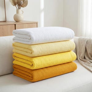 Manta de gasa de algodón orgánico, mantas, fundas de almohada, muselina ligera de 4 capas