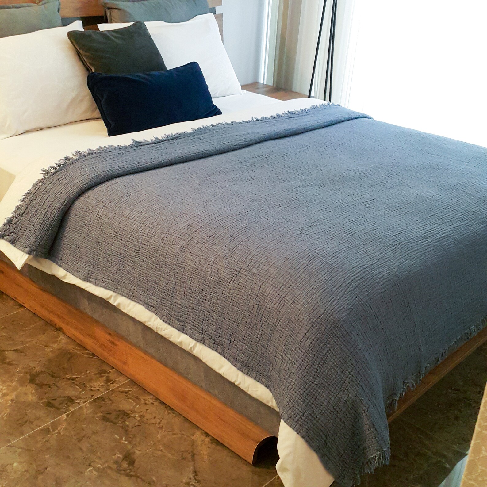 Cream Color Muslin Throw Muslin Quilt Muslin KingQueen Size Etsy