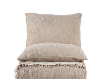 Set di coperte in mussola, set di garze a 4 strati, set di coperte in cotone, set di coperte e federe in cotone, set di coperte king in mussola, set di biancheria da letto in cotone