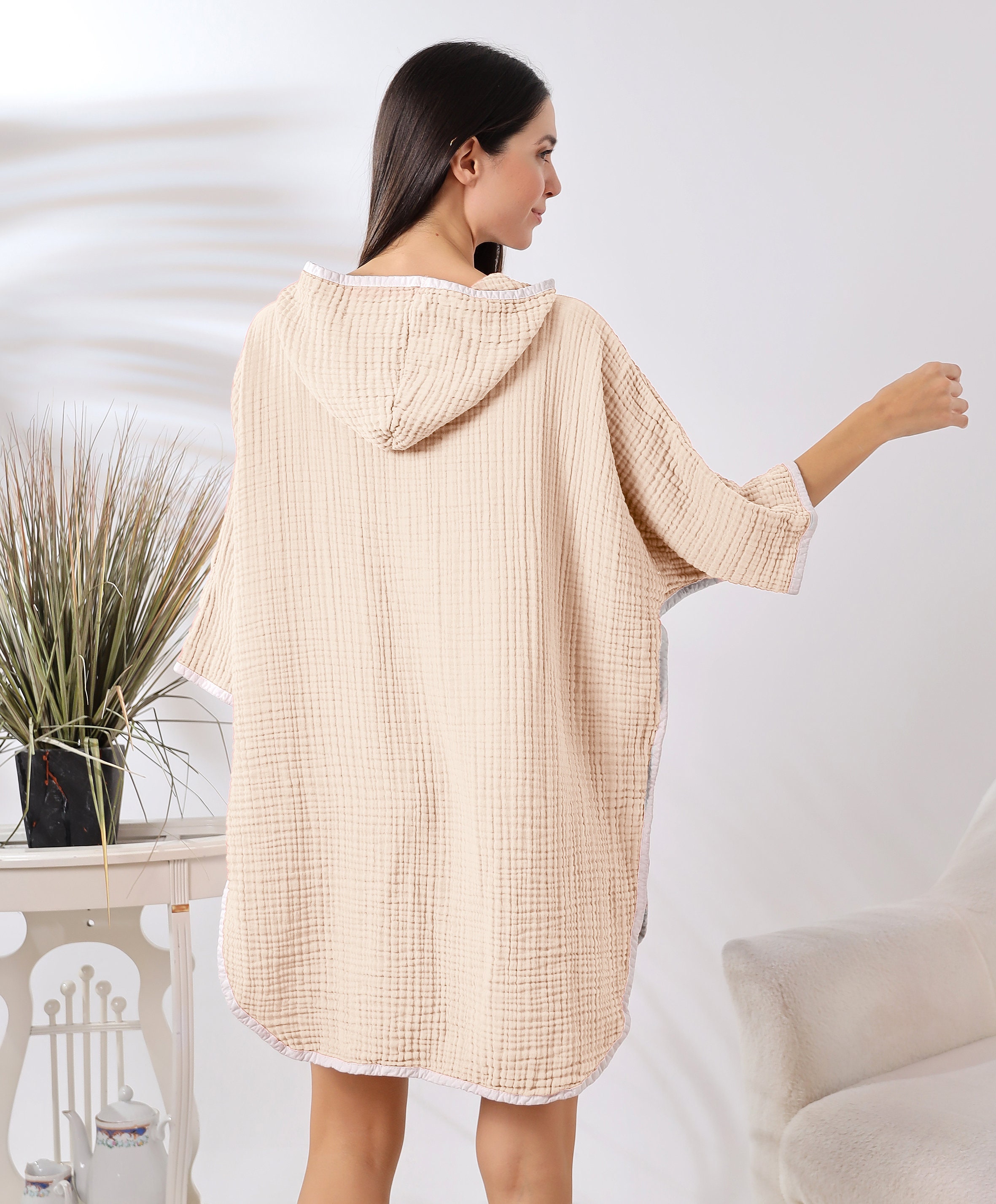 Poncho Serviette Enfant Osprey Avec Capuche – Pour Plage, Surf, Natation, Moitié Imperméable, Sac Intégré - 7