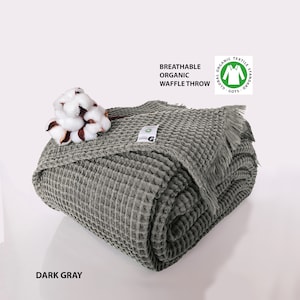 Organic Waffle Throws 100 Pure Cotton Cotton Waffle Throw for Sofas for Bedding Available in King queen twin toddler and Baby Sizes Etsy