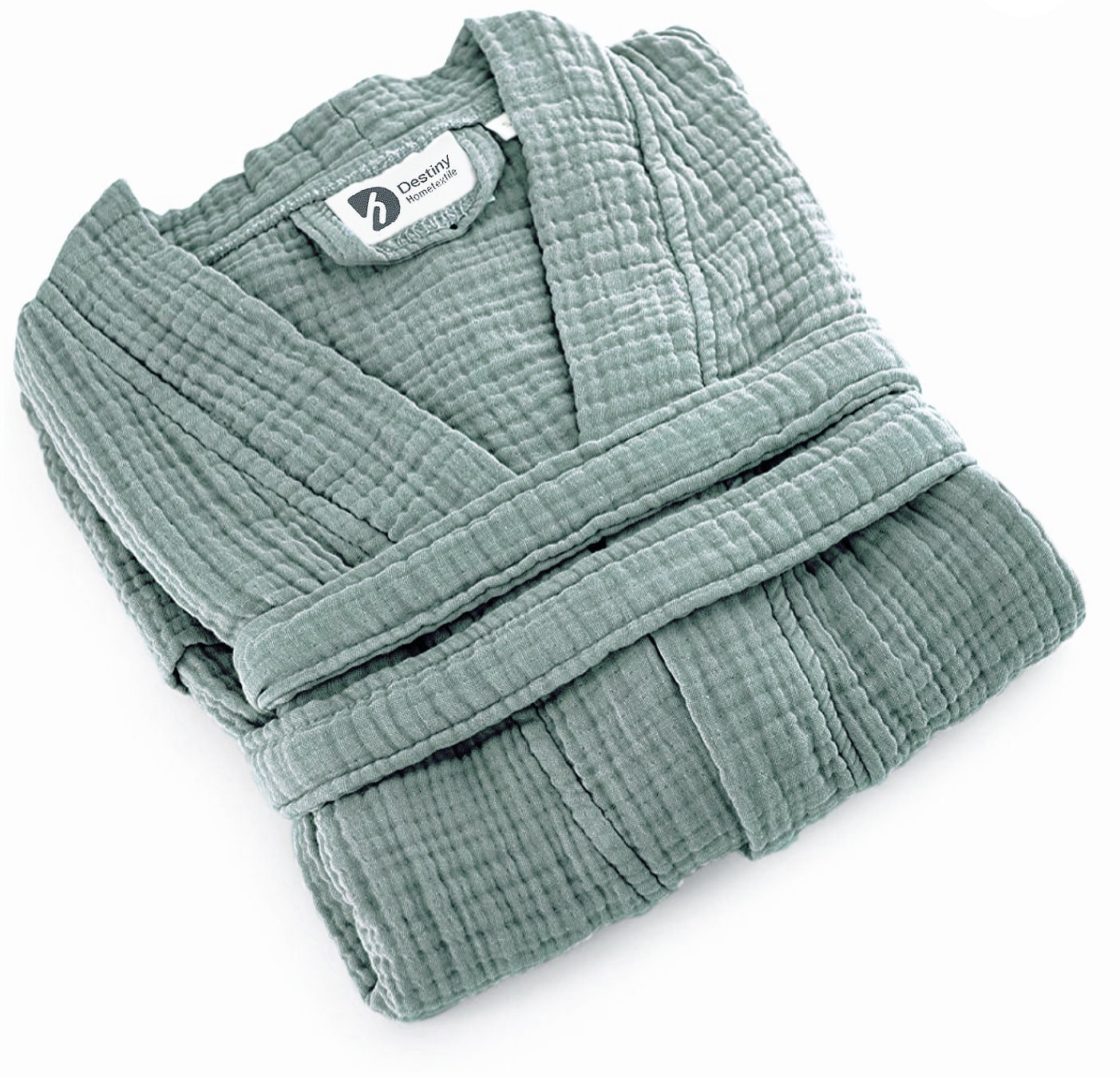 Organic Cotton 4 Layer Muslin Kimono, Soft Kimono Robe. Soft Absorbent Bathrobe, Summer Kimono. Gauze Lightweight Robes for women.