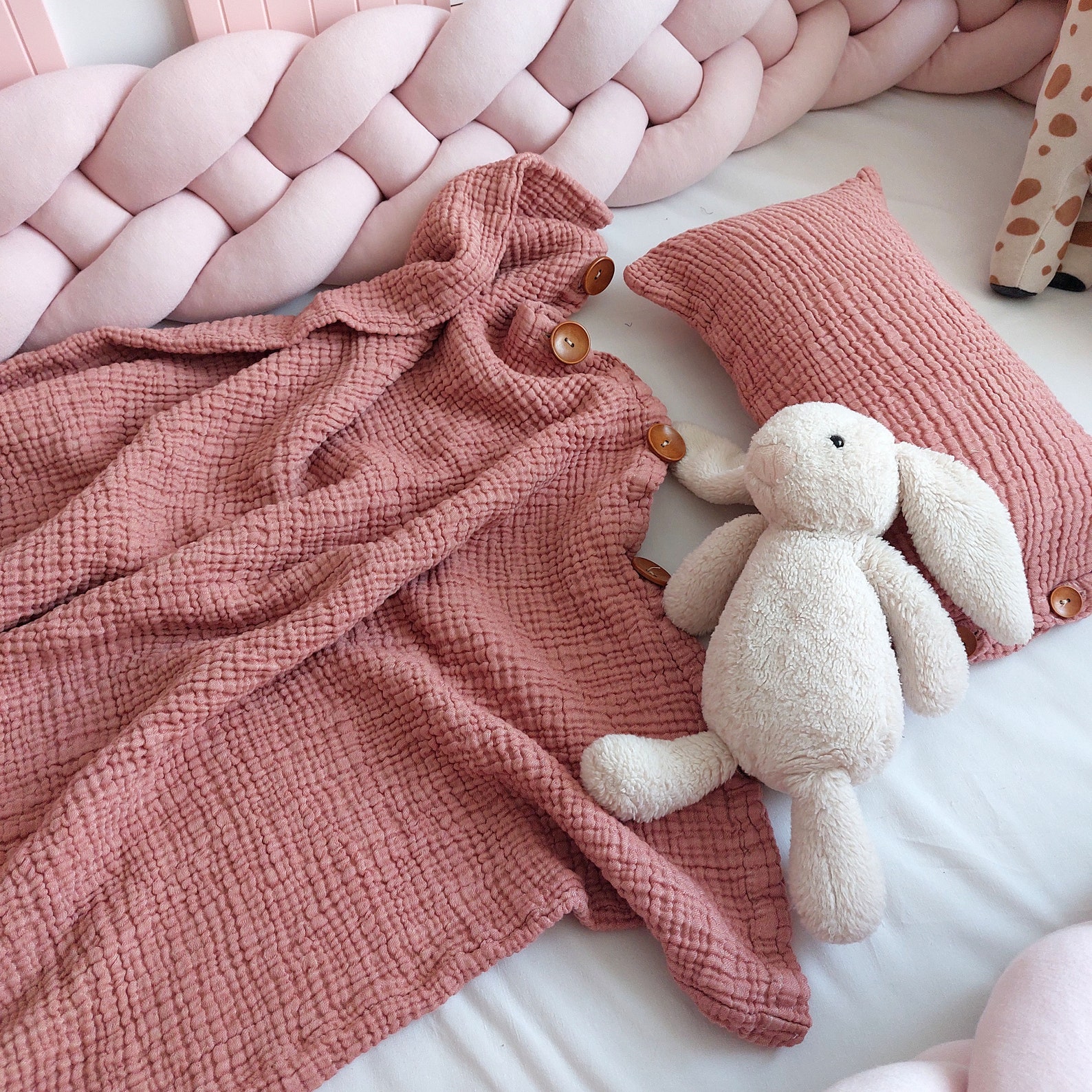 Muslin Duvet Cover Set Customized 4 Layer Blanket Set Gauze Etsy