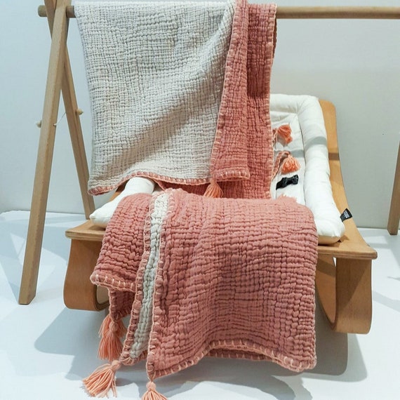 Custom muslin baby blanket hotsell