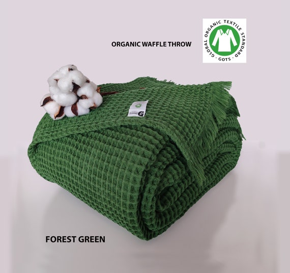 Organic Waffle Throws 100 Pure Cotton Cotton Waffle Throw for Sofas for Bedding Available in King queen twin toddler and Baby Sizes Etsy Canada