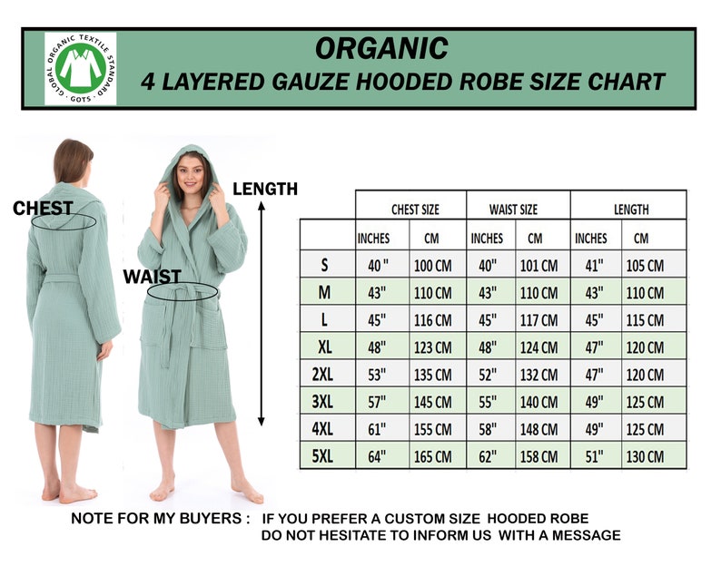 Unisex Organic 4 Layer Gauze Robe, Muslin Bathrobe, Cozy Dressing Gown, Soft and Chic Sauna Robe, Single Color Muslin Robe, Gift for Woman image 7