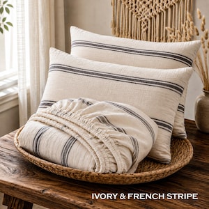 Organic Muslin Fitted Sheet Set: 2-Layer Cotton, Deep Pocket