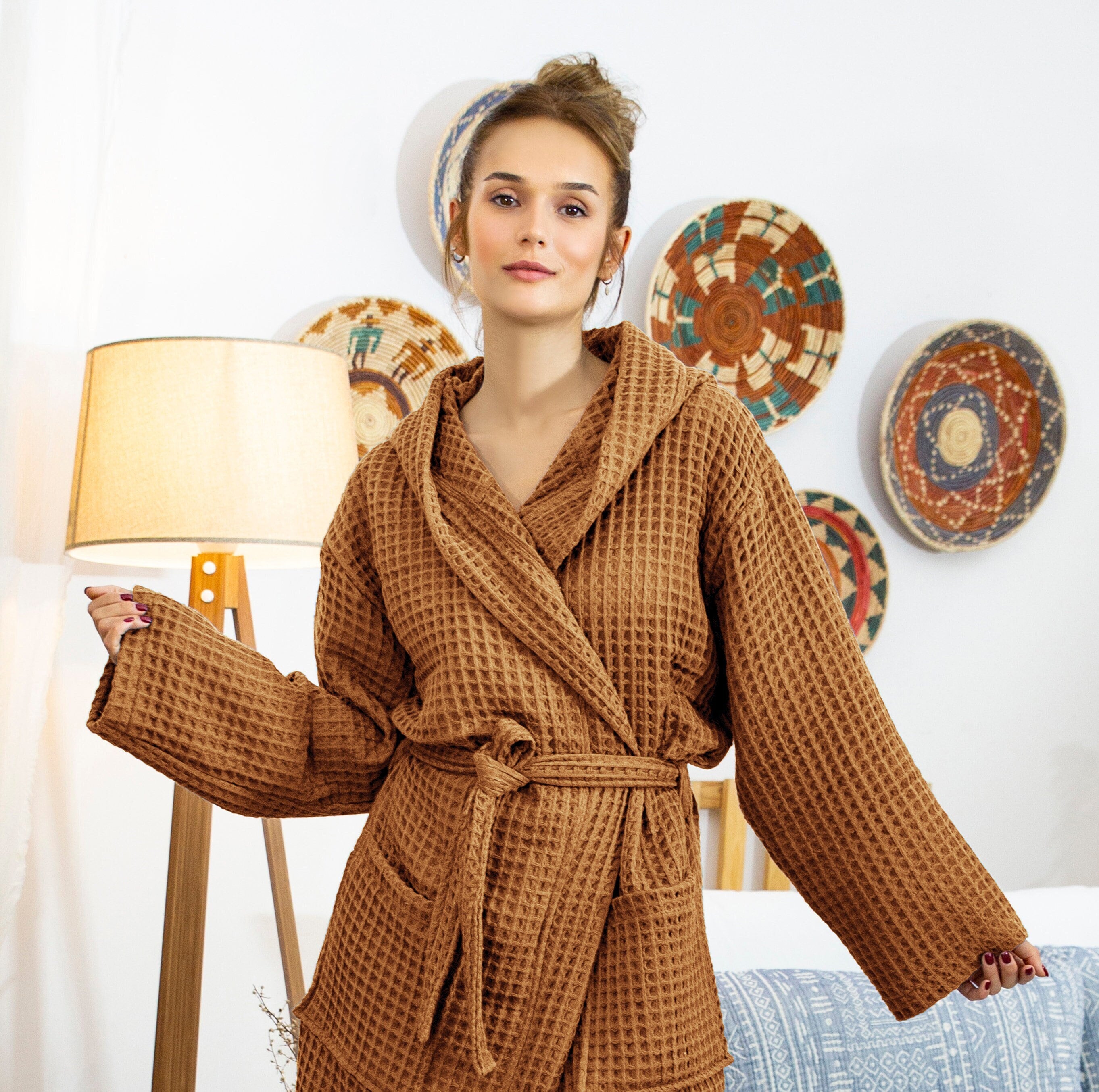 Essential Cotton Short Robe, Robes & Dressing Gowns