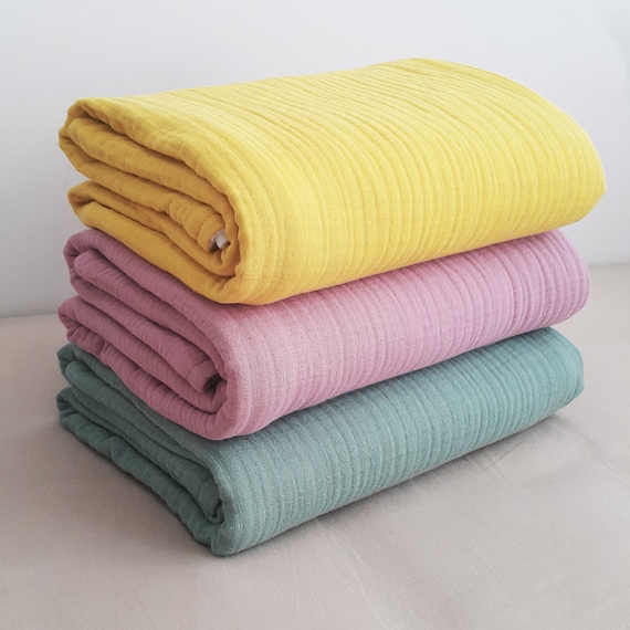 8 Layer Organic Cotton Gauze Baby Blanket Baby Mat / Muslin Etsy