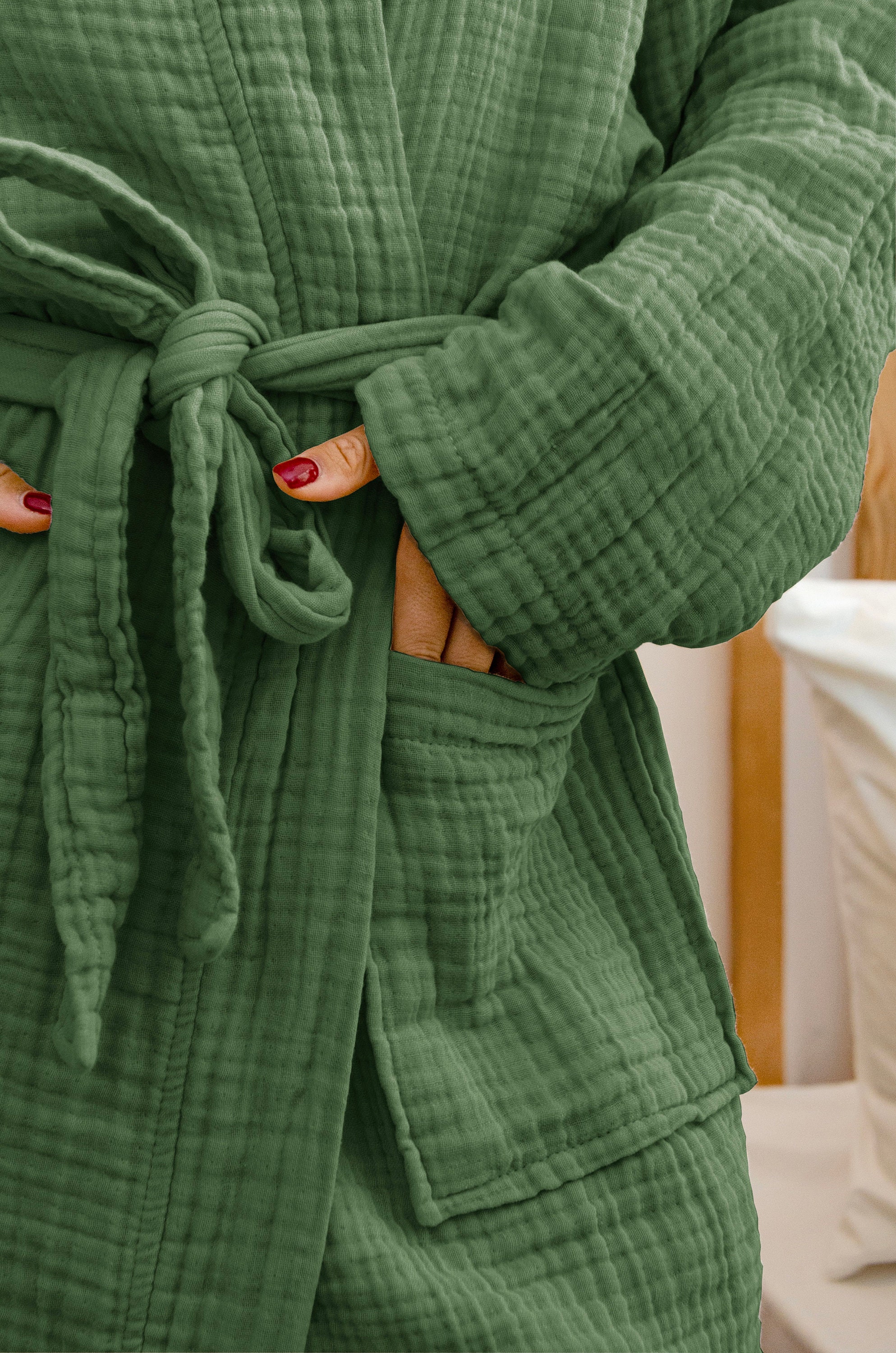 【ULLALA】Mui Ne Long Sleeve Robe Blue Green Lamu Blu Robe – nightrose