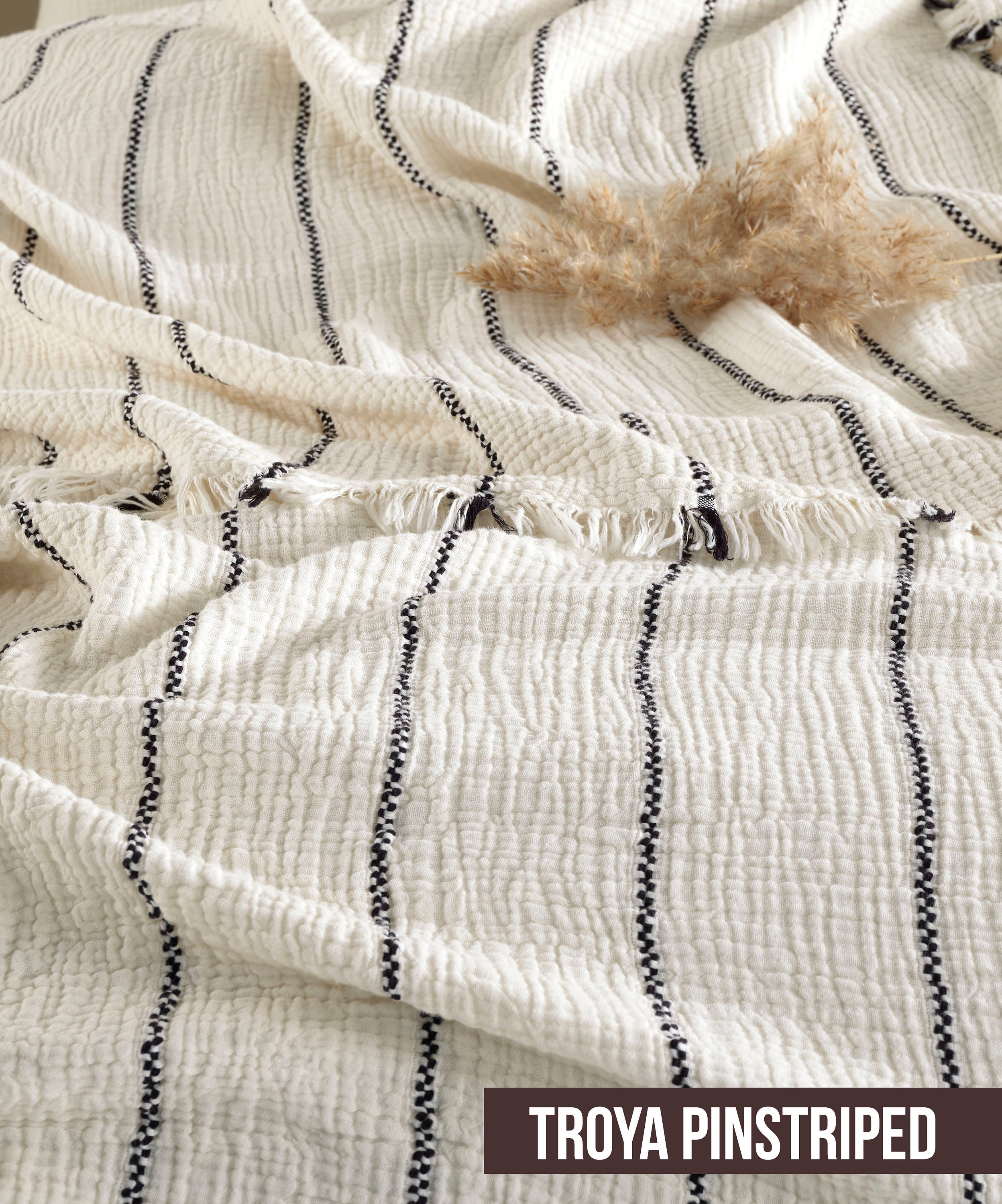 Boho King Size Cotton Gauze Throw Blanket Dual Color Soft Etsy Canada