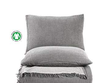 King Size OEKO-TEX Muslin Cotton Gauze Blanket: Soft Bed Cover
