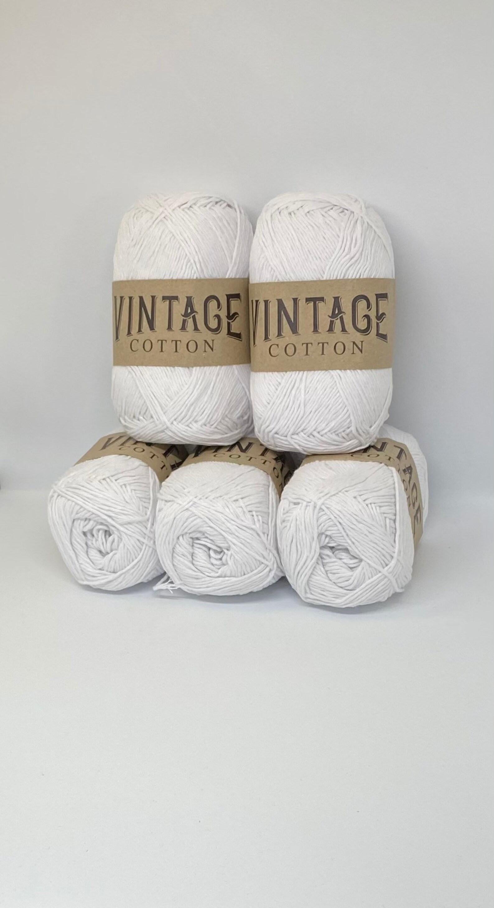 DK Cotton Yarn 5 x 100g Balls Knitting & Crochet White Etsy