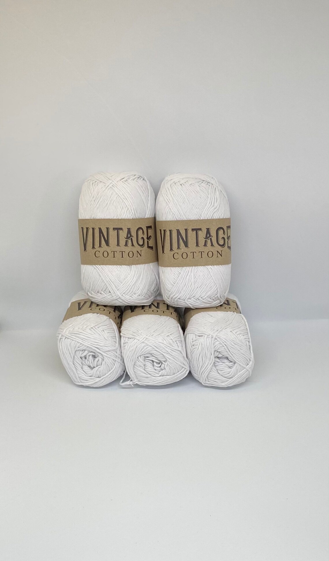 DK Cotton Yarn 5 x 100g Balls Knitting & Crochet White Etsy
