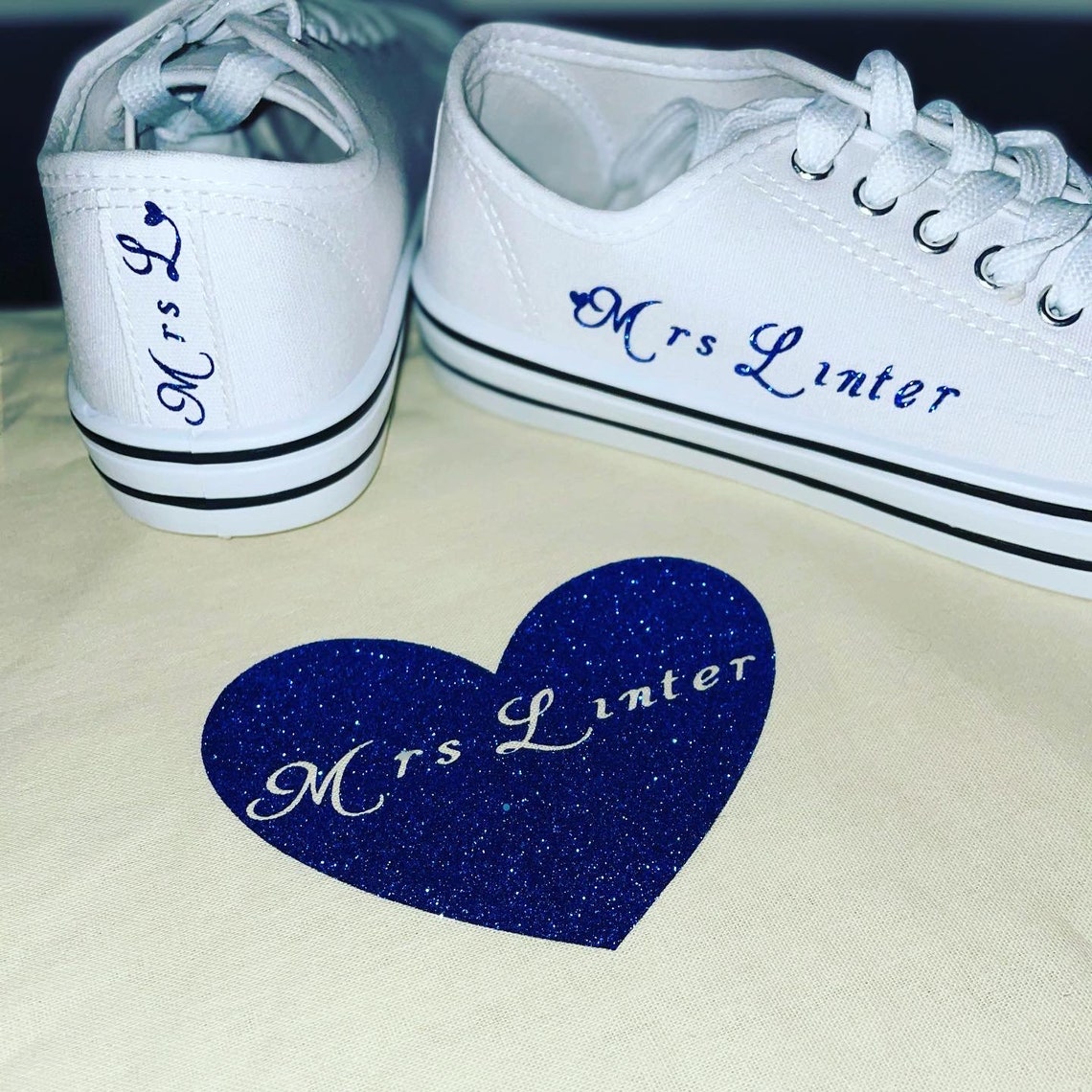 personalised trainers for wedding