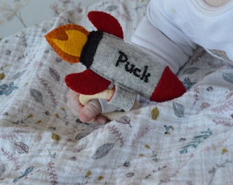 Personalized Rocket Rattle