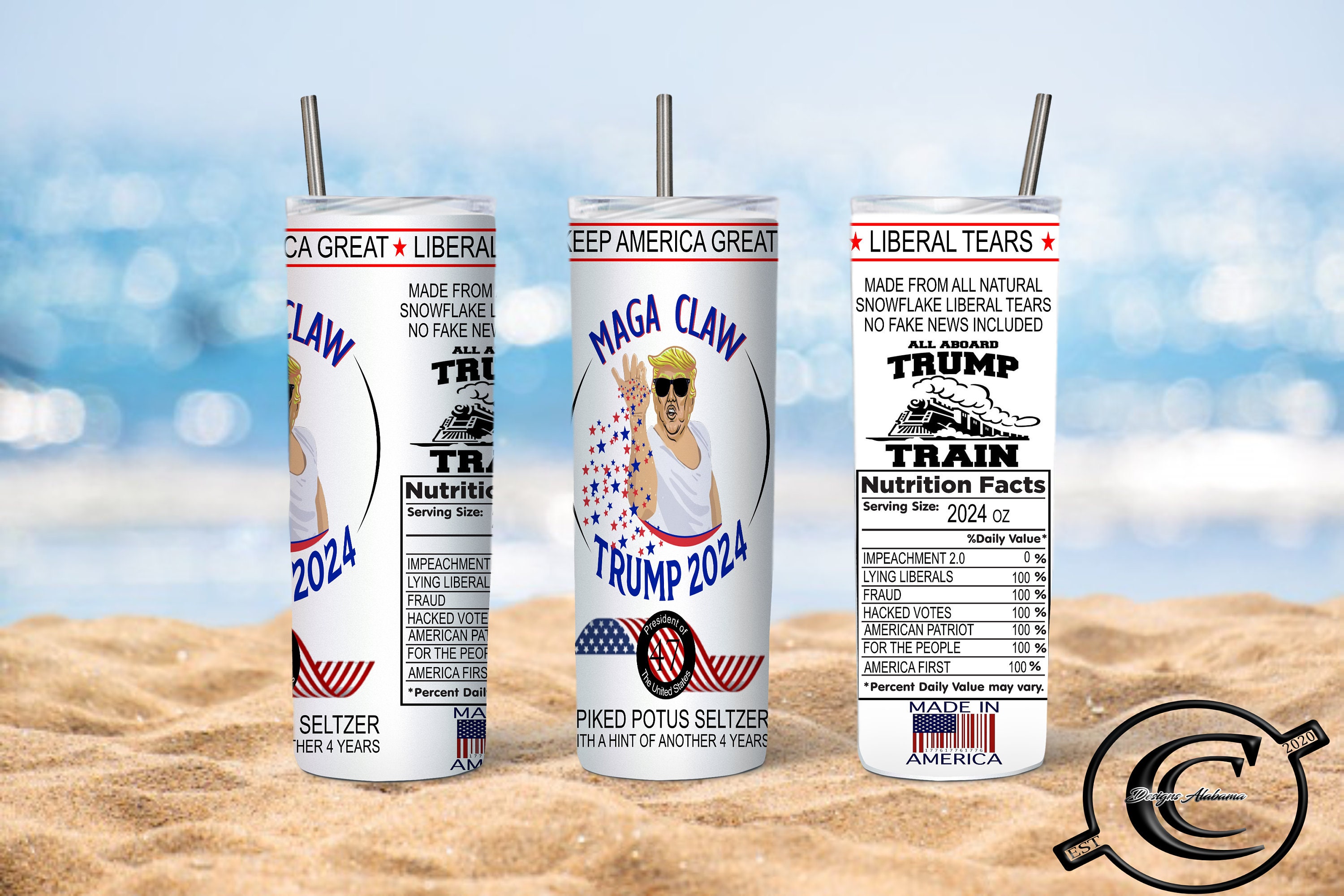 MAGA 2024 Digital Sublimation was designed for 20 oz straight tumbler