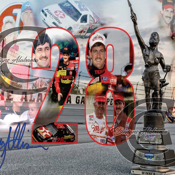 Davey Allison Tribute 11x8.5 size