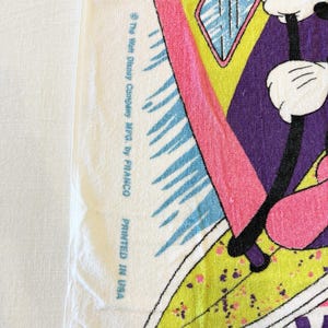 Vintage Disney Minnie Mouse Beach Towel Minnie's Adventure Club Surf Franco READ image 4