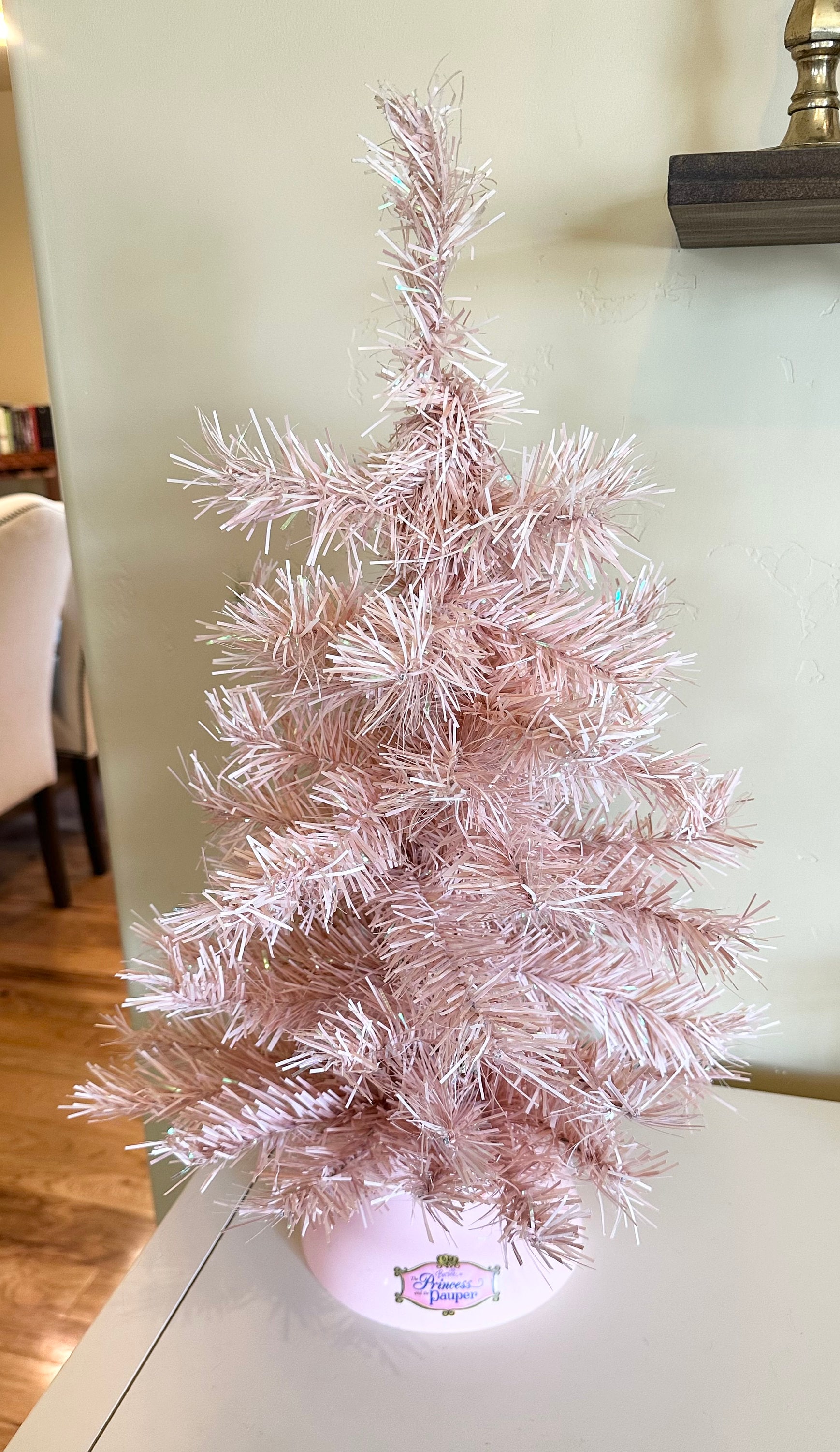 Pink & Silver Christmas Tree Kit, Pink Christmas Tree, Tree Decorations,  Princess Christmas, Pink Christmas, Kids Room Glitter Pink Glam Box 