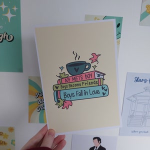 Heartstopper Book Stack Print (Multiply Sizes Available)