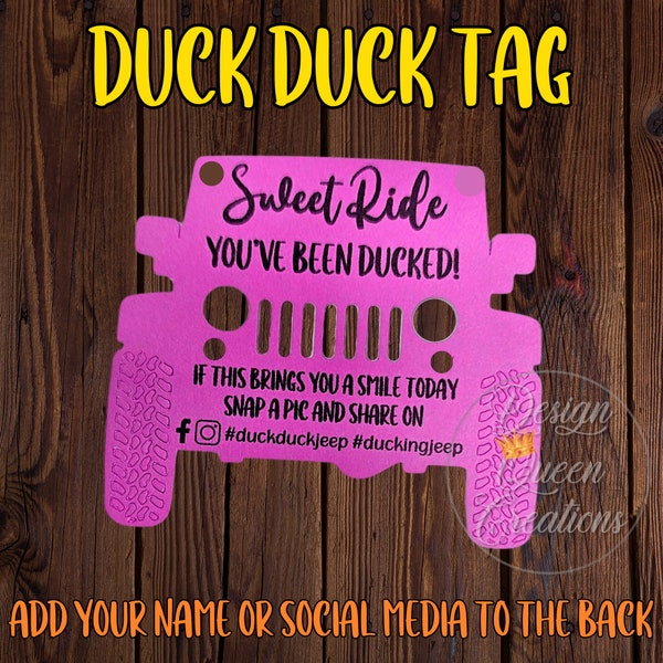 Duck Duck Tags / You've Been Ducked Duck Tags