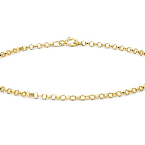 Solid 9ct Yellow Gold Chain Bracelet British Made Choice Etsy UK