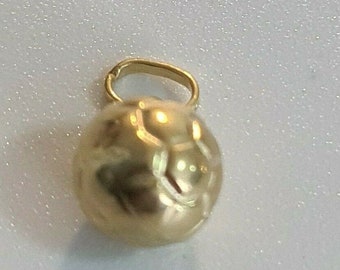 9ct Yellow Gold 8mm Football Pendant