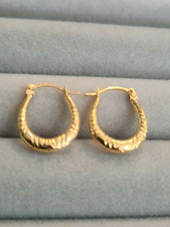 9ct Yellow Gold Creole Earrings