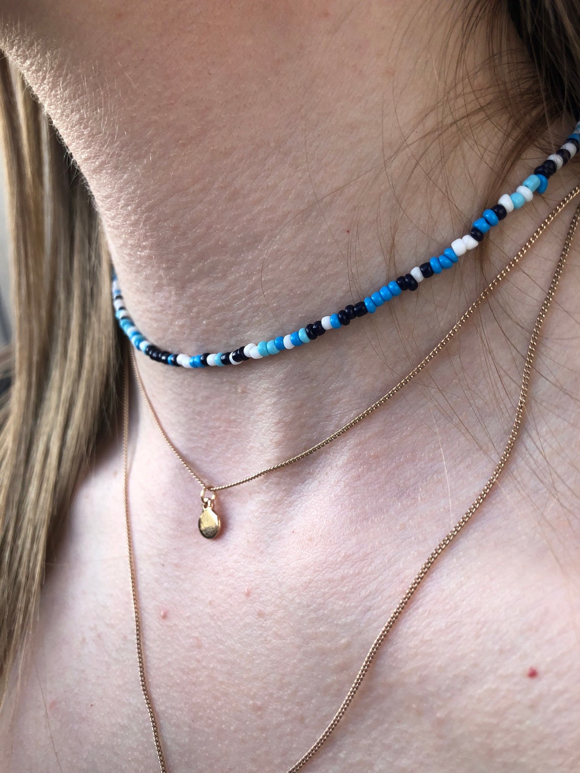 BEADED CHOKER NECKLACE beaded necklace seed bead jewellery | Etsy