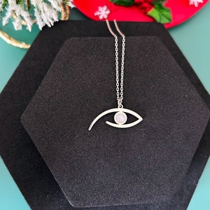 Silver Eye of Ra Necklace, Evil Eye Necklace, Eye of Horus, Protection Necklace, Spiritual Necklace, Best Christmas Gift For Her