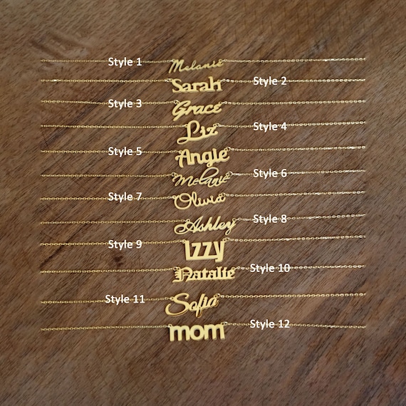 Custom Name Necklace, Personalized Name Necklace, Personalized Gift for Her, Engraved Name Necklace, Child Gift, Girl Jewelry, Wife Gift