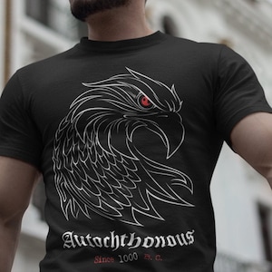 Unisex Autochthonous Shqipe Albanian Eagle T-Shirt | Stylish Dardanian style | Kosovo Illyrian fashion | Shqiponja Autoktone