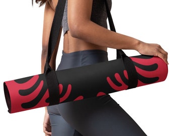 Albanian Flag Yoga Mat