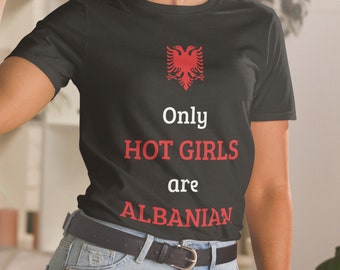 Hot Albanain Girl Short-Sleeve Unisex T-Shirt