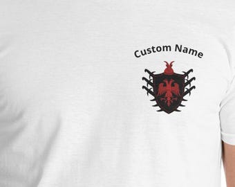 Personalised Albanian Short-Sleeve T-Shirt | type your name