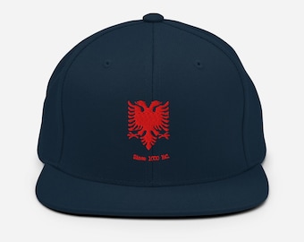 Albanian Illyrian Eagle Snapback Hat | Albania Kosovo Pride
