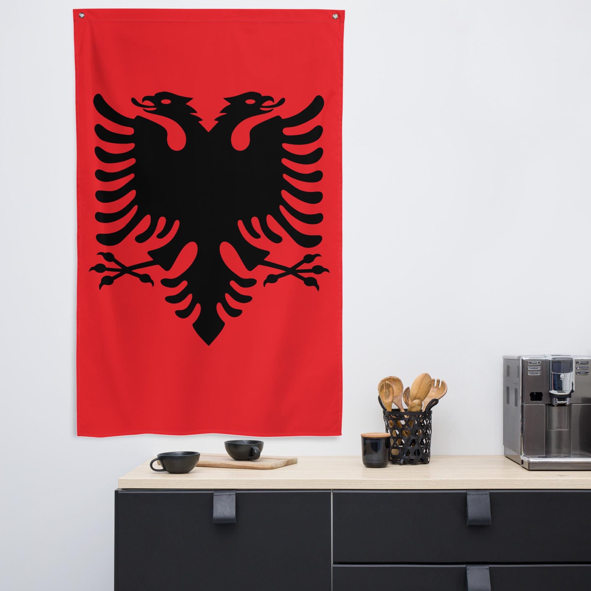 Albanian Flag | Flamuri Kuq E Zi - Etsy Hong Kong