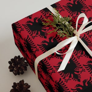 Albanian Symbols Wrapping Paper Sheets
