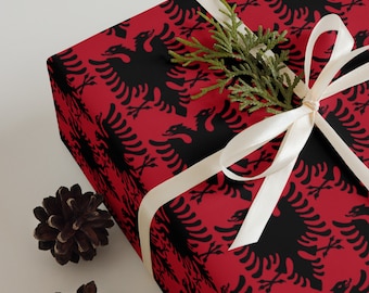 Albanian Symbols Wrapping Paper Sheets