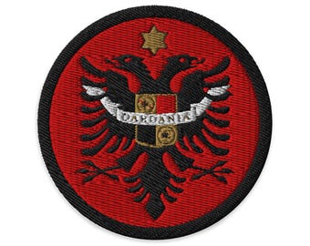 Dardania Flag Embroidered Patches