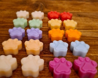 Paw Print Soy Wax Melts, Handmade, Highly Scented, Vegan Friendly, Cruelty Free, Perfect Gift or Present