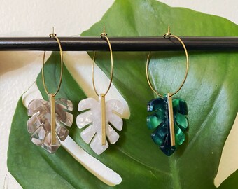 original. boho green 925 silver cross stitch black recycled bohemian khaki leather Earrings urban